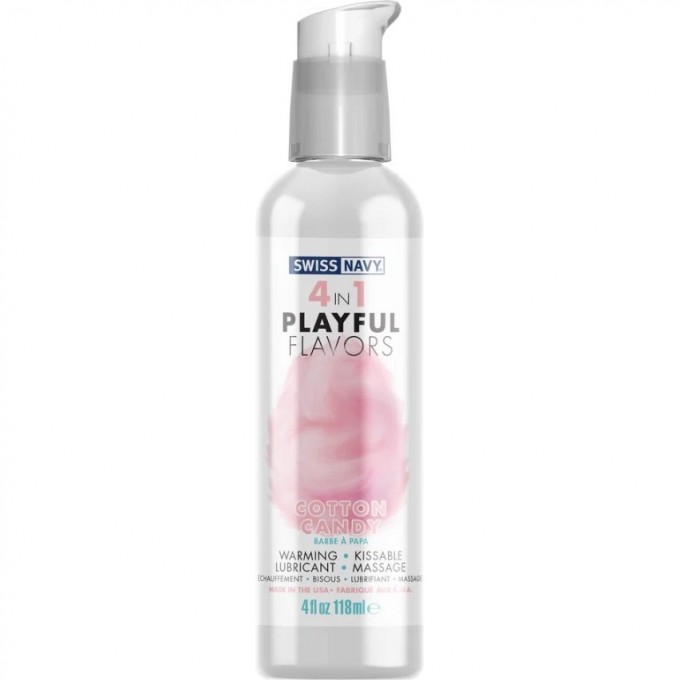 Массажный гель для тела SWISS NAVY PLAYFUL FLAVORS 4 в 1 , Сладкая вата, 118 мл SN4N1FCC4 Массажный гель для тела SWISS NAVY PLAYFUL FLAVORS 4 в 1 , Сладкая вата, 118 мл SN4N1FCC4