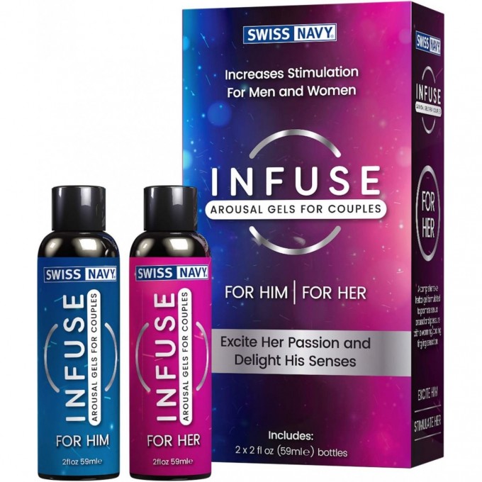 Возбуждающие гели для пар SWISS NAVY INFUSE Arousal Gels for Couples SNINF50ML Возбуждающие гели для пар SWISS NAVY INFUSE Arousal Gels for Couples SNINF50ML